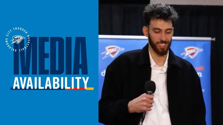 Chet Holmgren on Shai’s clutch-time run in the comeback win Post Game Media November 9, 2025