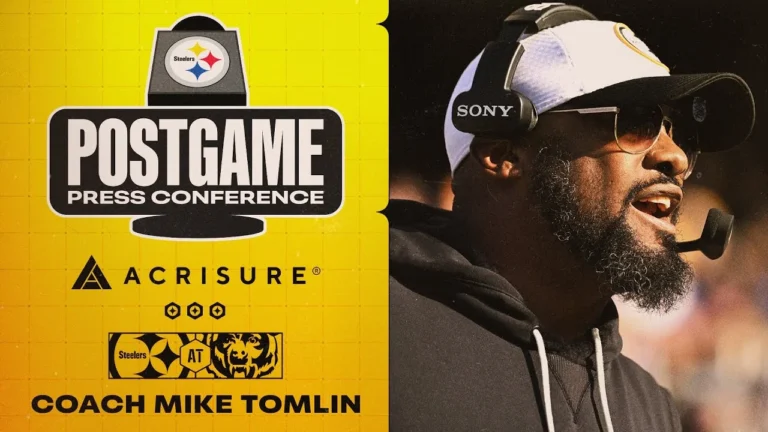 Coach Mike Tomlin Postgame Press Conference (Week 12 at Chicago Bears) Pittsburgh Steelers