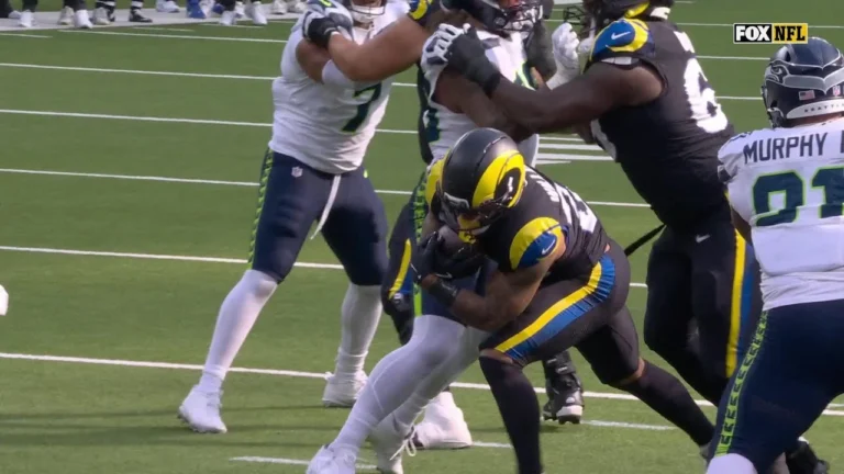 Kyren Williams punches in the TD for the first score of the game