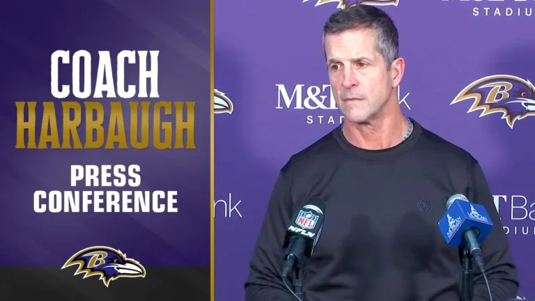 John Harbaugh on Falling to the Bengals on Thanksgiving Baltimore Ravens