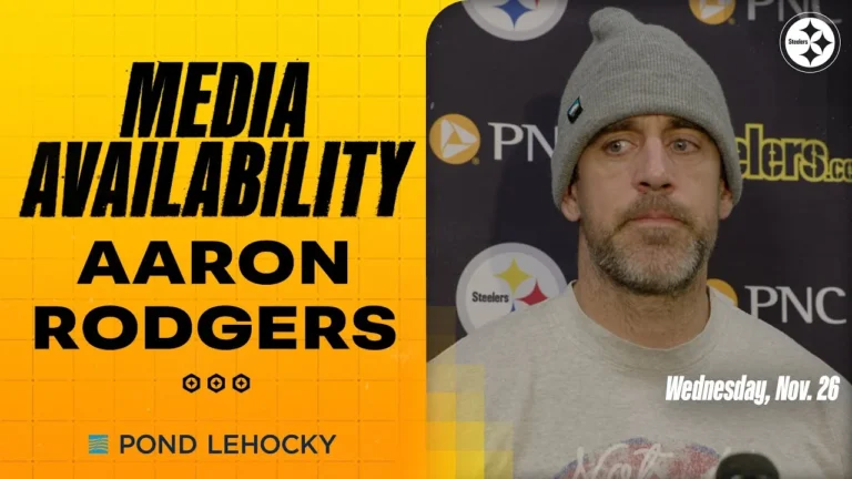 Aaron Rodgers Media Availability (Nov. 26) Pittsburgh Steelers