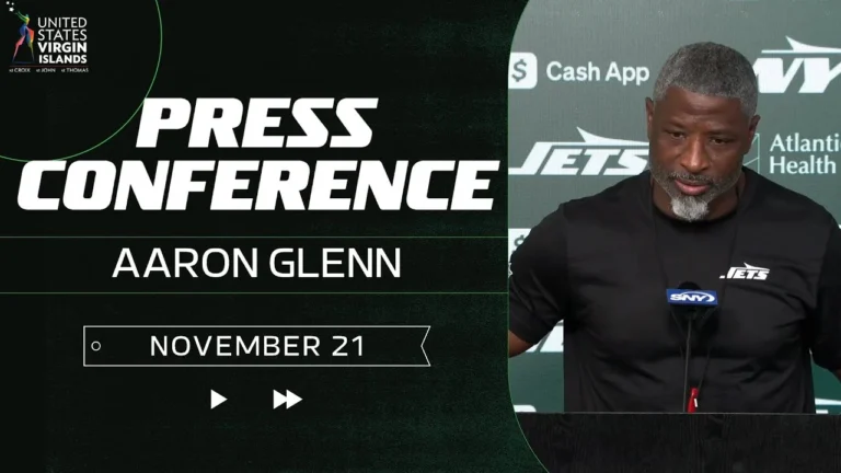 Aaron Glenn Press Conference (11 21) New York Jets