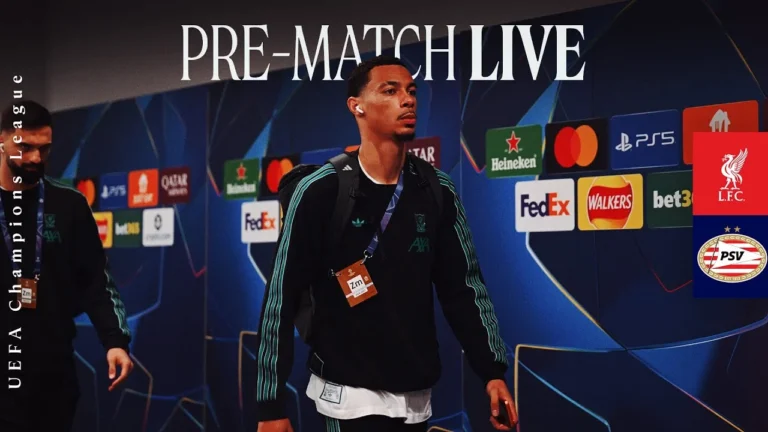 LIVE: Liverpool vs PSV Champions League build-up from Anfield
