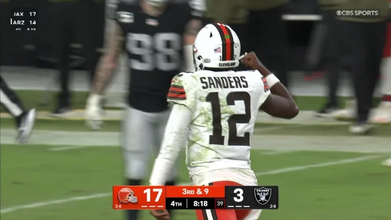 Sanders gets his first NFL touchdown off a Sampson screen pass