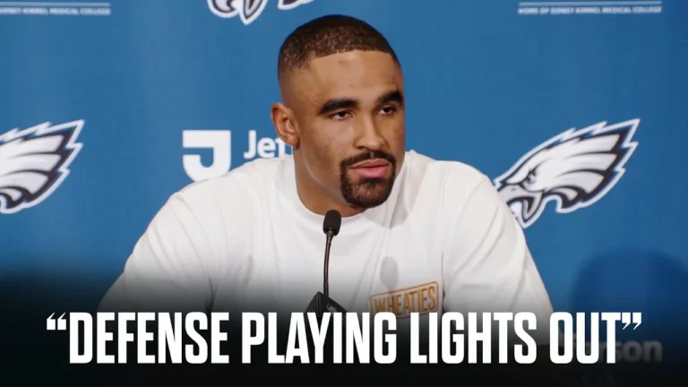 Jalen Hurts on Win Versus Detroit Lions