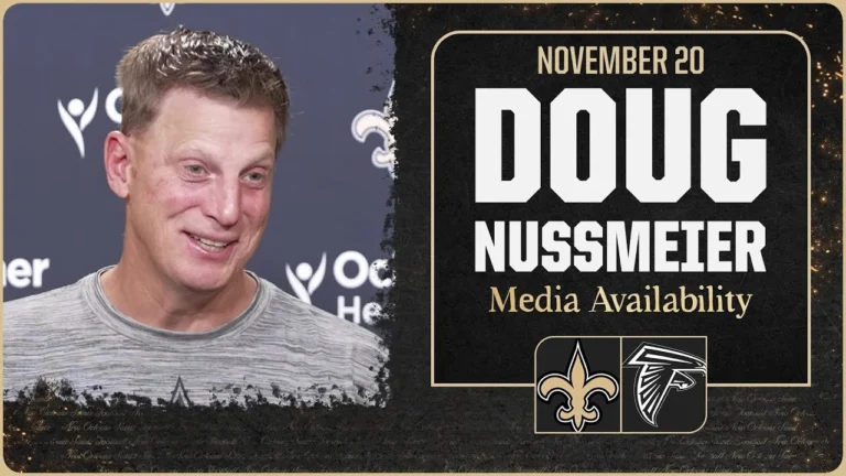 Doug Nussmeier on bye week, Tyler Shough’s progression New Orleans Saints