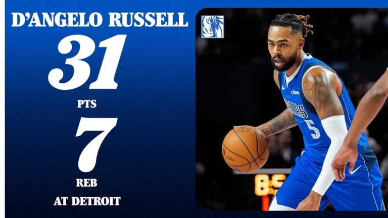 D’Angelo Russell (31 PTS 7 REB) at Detroit Pistons November 1, 2025