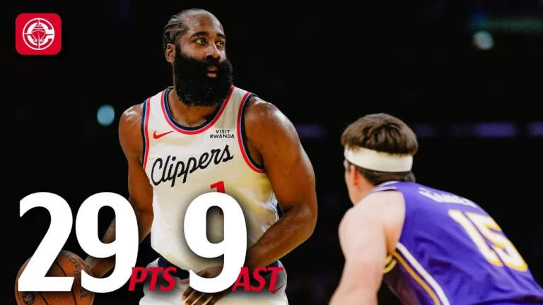 James Harden with 29 PTS vs Lakers