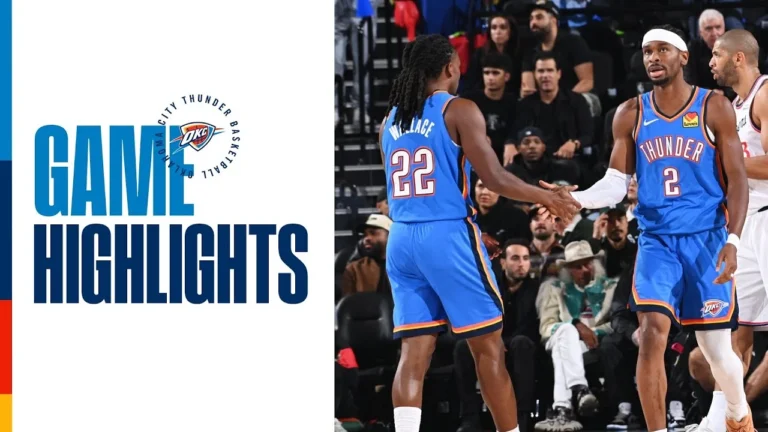 OKC Thunder at Los Angeles Clippers Game Highlights November 4, 2025