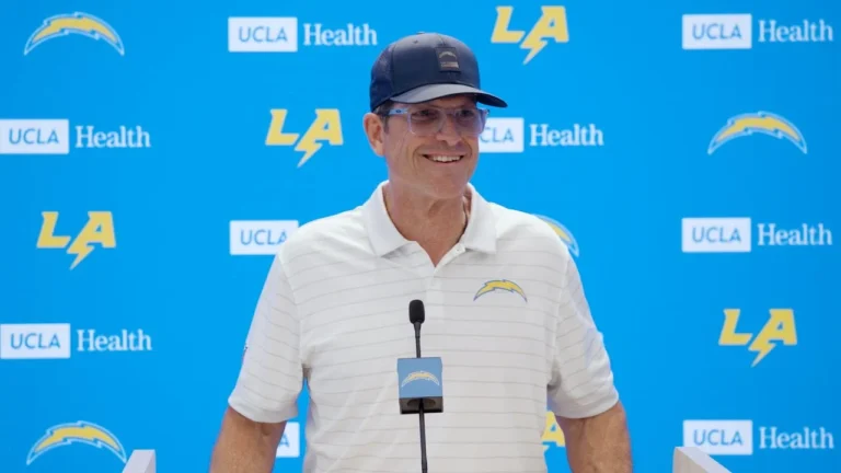 Harbaugh On AFC Standings & Jaguars LA Chargers