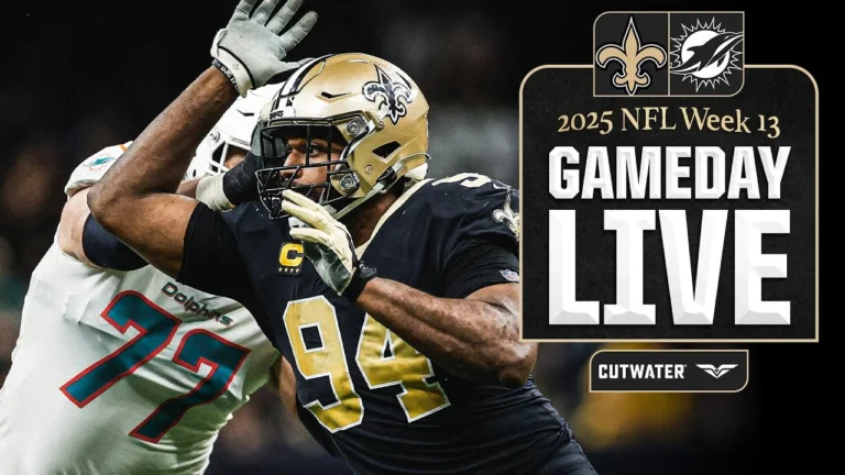 Dolphins vs. Saints Gameday Live 2025 NFL Week 13