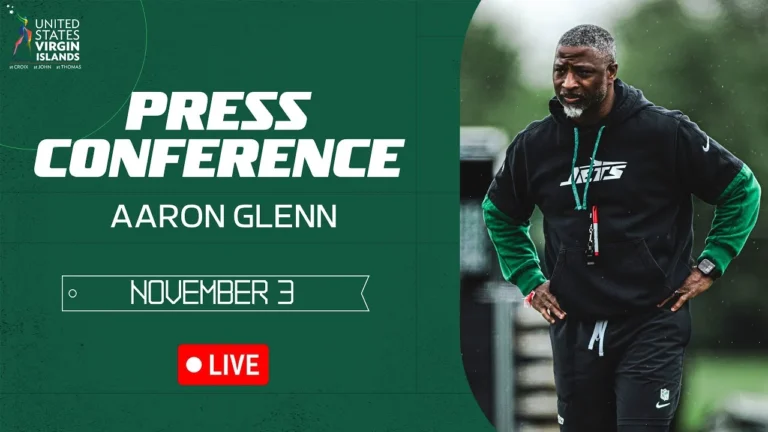 Aaron Glenn Press Conference (11 3) New York Jets