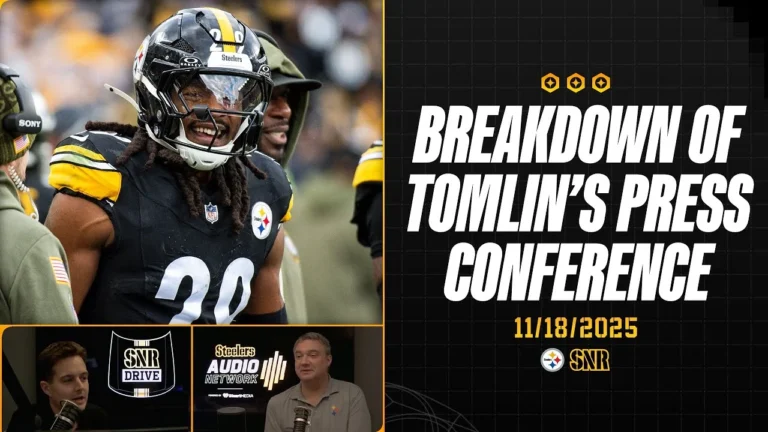 Tomlin talks injuries, win vs Bengals, previews Bears SNR Drive (Nov. 18) Pittsburgh Steelers
