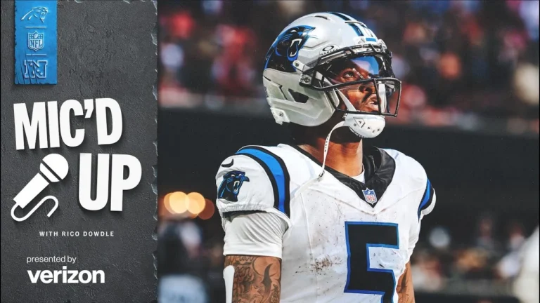 Rico Dowdle Micd Up for Huge Week 11 Win vs Atlanta Falcons Carolina Panthers