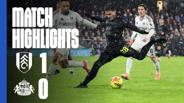 Defeat At Craven Cottage Fulham FC 1 – 0 Sunderland AFC Premier League Highlights