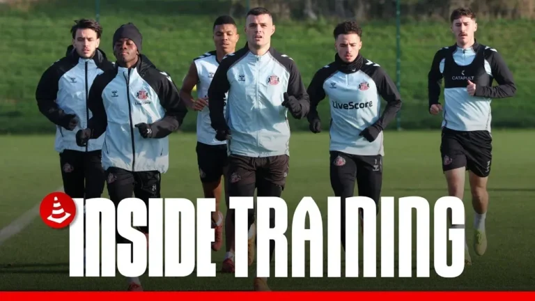 Lads Prepare For Bournemouth Inside Training