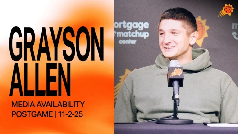 Grayson Allen Postgame Media Availability Phoenix Suns 11-2-25