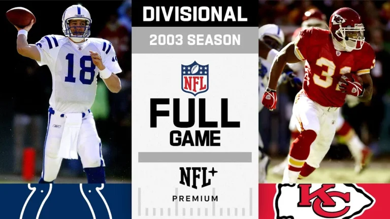 Zero Punts! Indianapolis Colts vs. Kansas City Chiefs FULL GAME NFL 2003 AFC Divisional Game