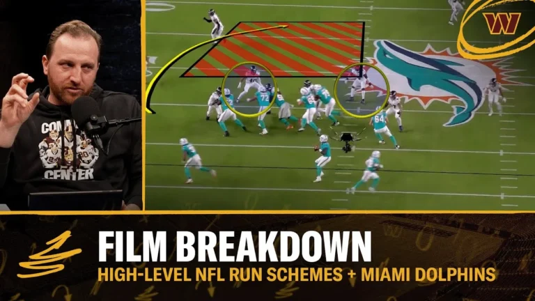 High-Level NFL Run Schemes Miami Dolphins Trickery Film Breakdown Washington Commanders NFL