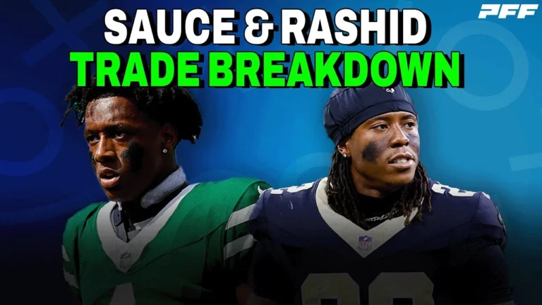 INSTANT REACTION: Sauce Gardner Traded to the Colts & Rashid Shaheed to the Seahawks PFF NFL Show