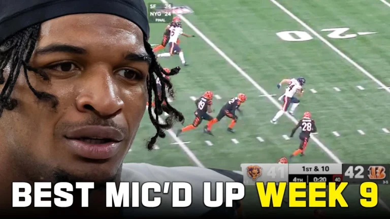 NFL Week 9 Mic’d Up! He’s a little bowling ball Game Day All Access