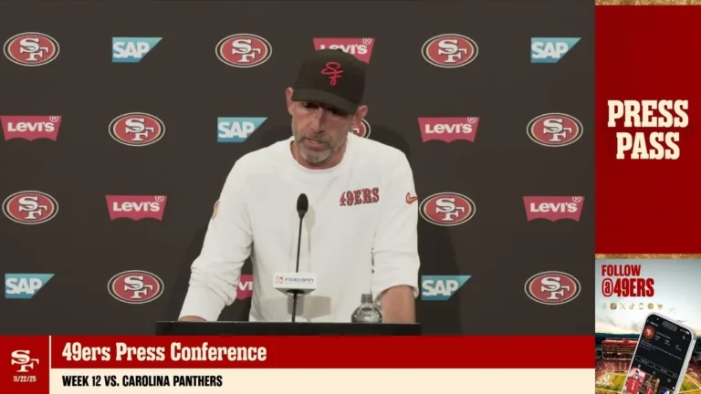 Kyle Shanahan Provides 49ers Injury, Personnel Updates Ahead of CARvsSF