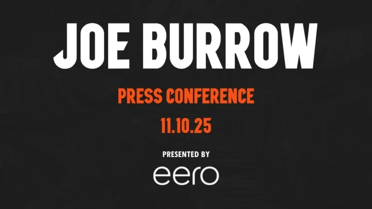 Joe Burrow Press Conference – November 10