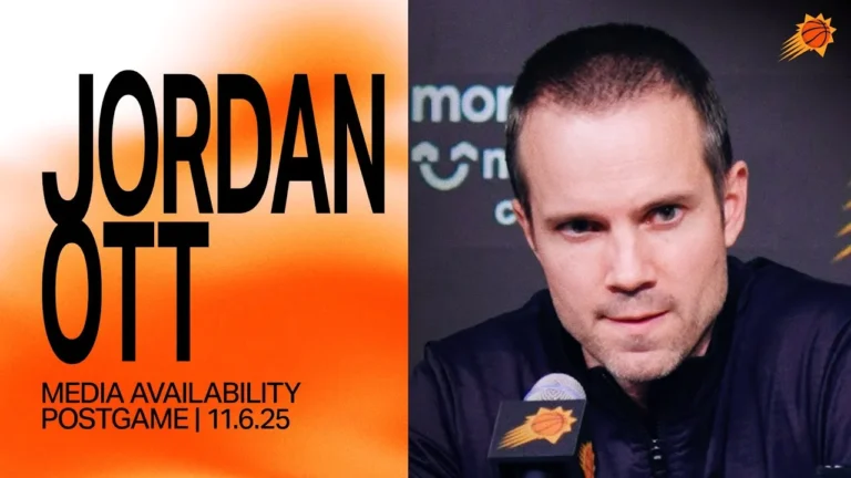 Jordan Ott Postgame Media Availability 11-6-25