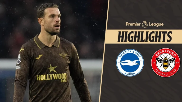 Thiago scores in defeat at the Amex Brighton 2-1 Brentford Premier League Highlights