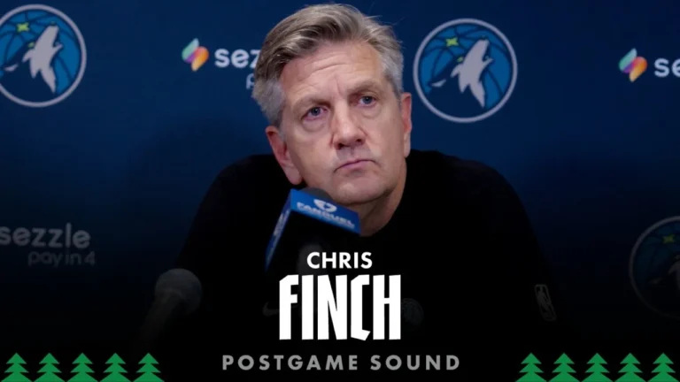 We’re Struggling Right Now To Find Our Rhythm. Chris Finch Postgame Sound 11.25.25