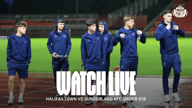 Watch Live Halifax Town vs Sunderland Under-21s NL Cup