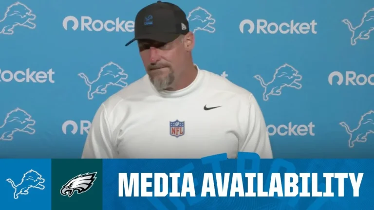 Dan Campbell postgame media availability 2025 NFL Regular Season Week 11: Lions at Eagles