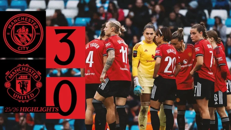 Defeat In The Derby Man City 3-0 Man Utd