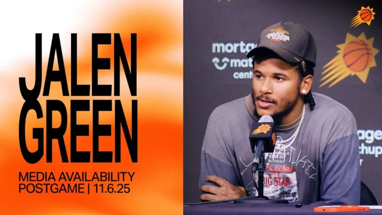 Jalen Green Postgame Media Availability 11-6-25
