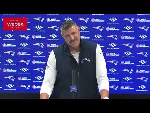 Mike Vrabel: Every Play is Critical. Patriots Press Conference