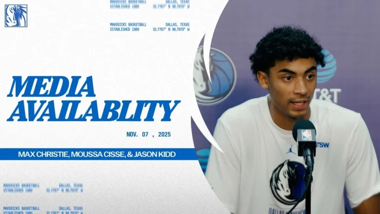 Max Christie, Moussa Cisse, & Jason Kidd Media Availability MEM 11 07 25