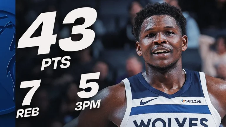 Anthony Edwards Drops 43 PTS 7 REBS & 5 3PM vs Kings November 24, 2025