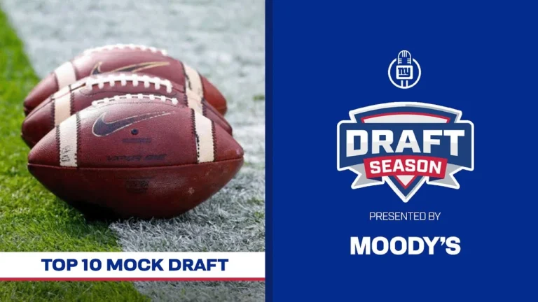Top 10 2026 NFL Mock Draft Draft Season New York Giants