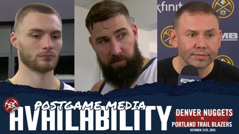Full Denver Nuggets Postgame Media vs. POR