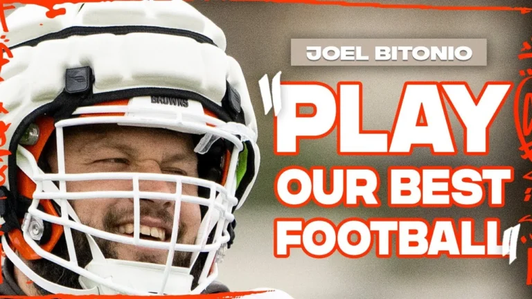 Joel Bitonio Press Conference: Play our best football