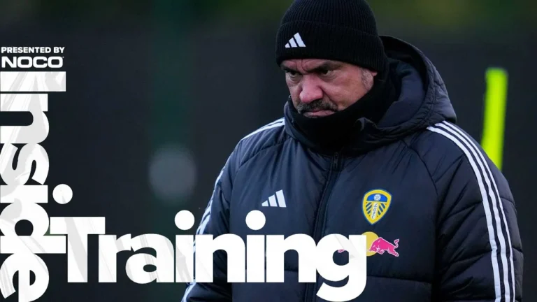 Focusing on Aston Villa Inside Training