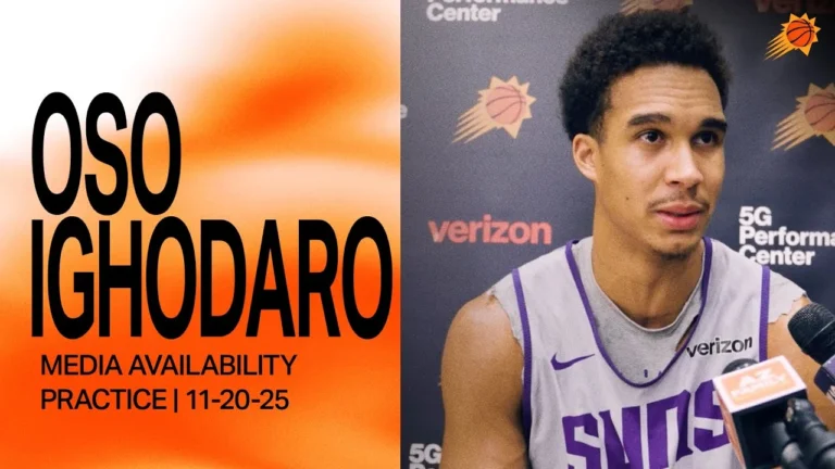 Oso Ighodaro Phoenix Suns Practice Media 11-20-25