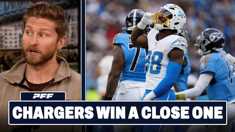 Los Angeles Chargers vs. Tennessee Titans Review PFF Grade Release Show