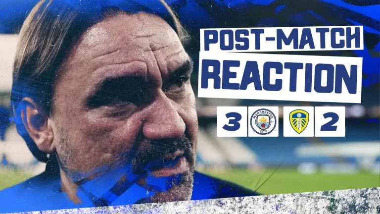 We should take confidence and pride Daniel Farke reaction Manchester City 3-2 Leeds United