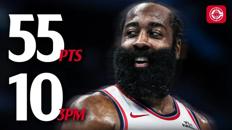 James Harden Goes Off for 55 PTS Makes Franchise History