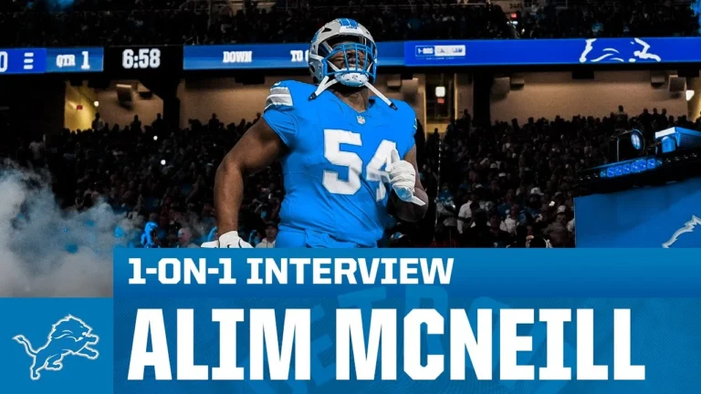 Detroit Lions defensive lineman Alim McNeill 1-on-1 with Dannie Rogers