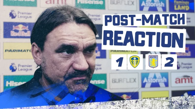 We are disappointed Daniel Farke reaction Leeds United 1-2 Aston Villa