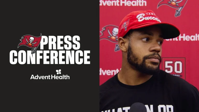 Sterling Shepard, Tristan Wirfs & More Talk Momentum Press Conferences Tampa Bay Buccaneers