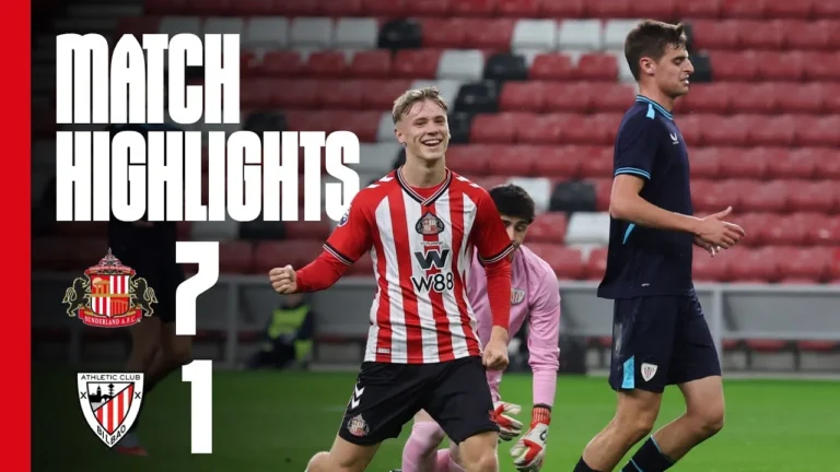 Seven Heaven With Cirkin & Neil On Target Sunderland AFC U21s 7 – 1 Athletic Club B PL Int Cup