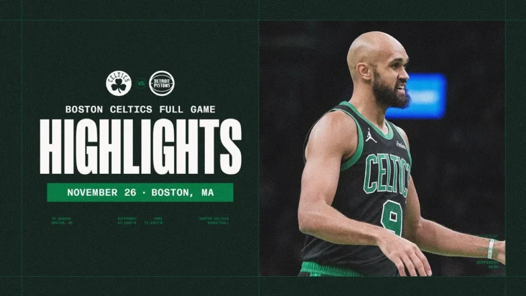 Boston Celtics end Detroit Pistons winning streak with 117-114 win Extended Highlights